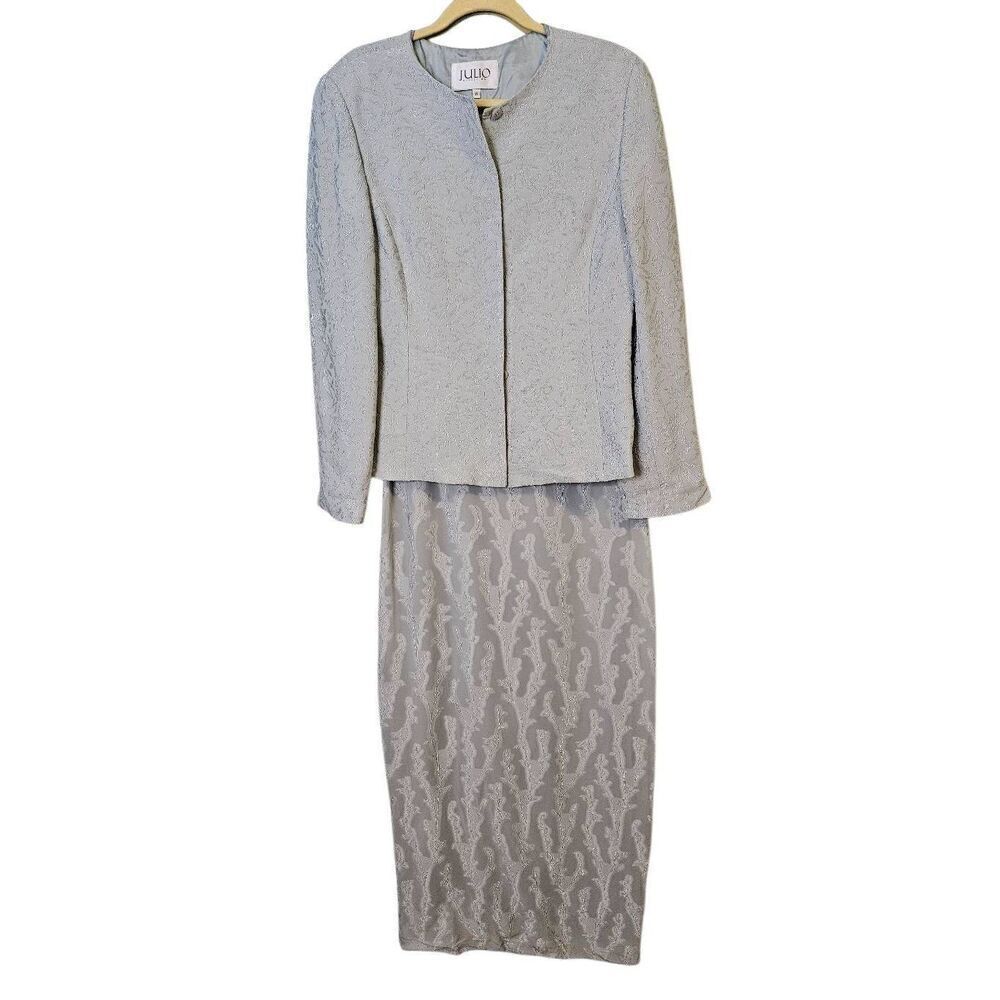 Julio gray 2 piece formal/ mother of the bride dress. Size 10.